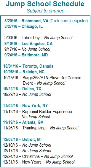 Jump-school-schedule